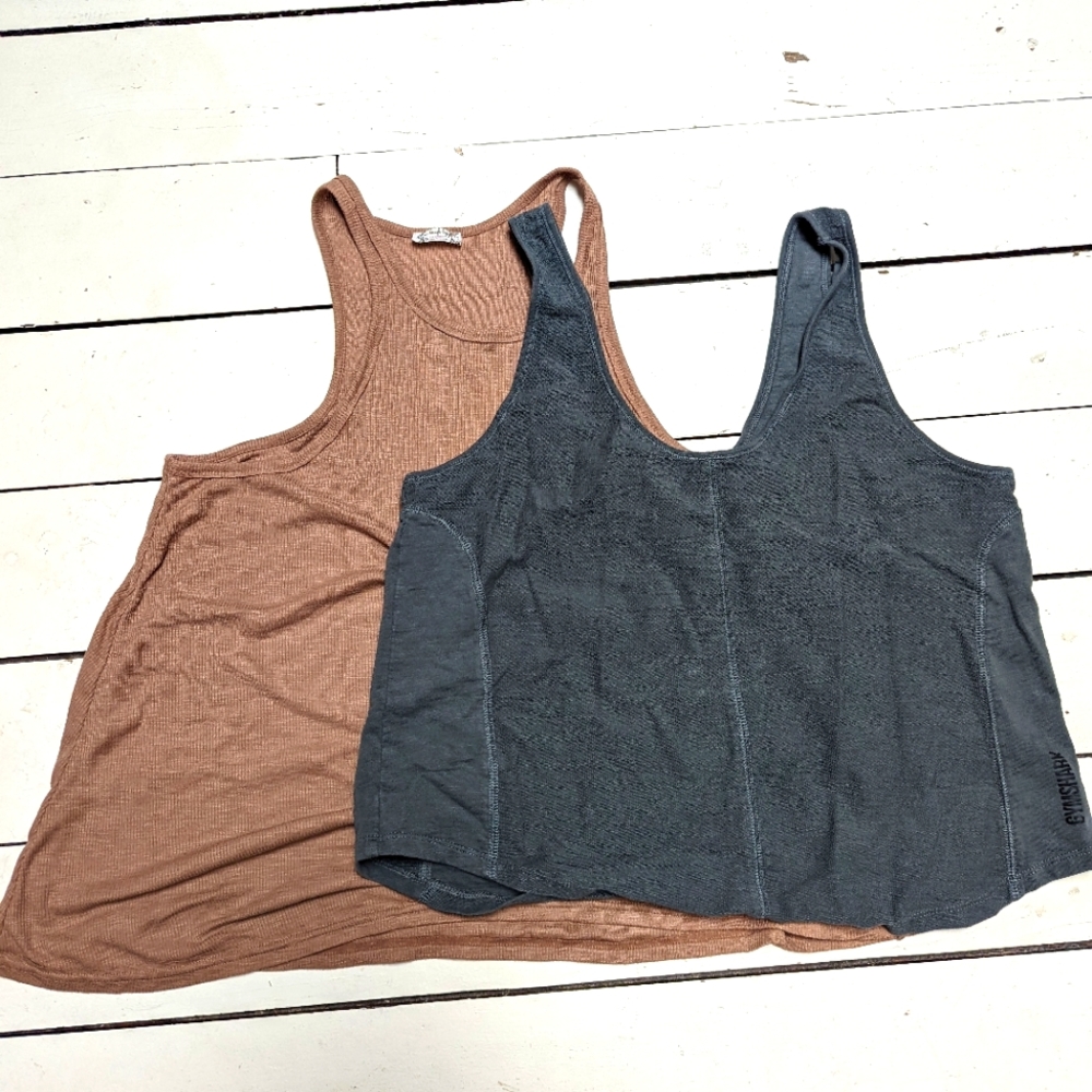 Gymshark and Free People Tank bundle